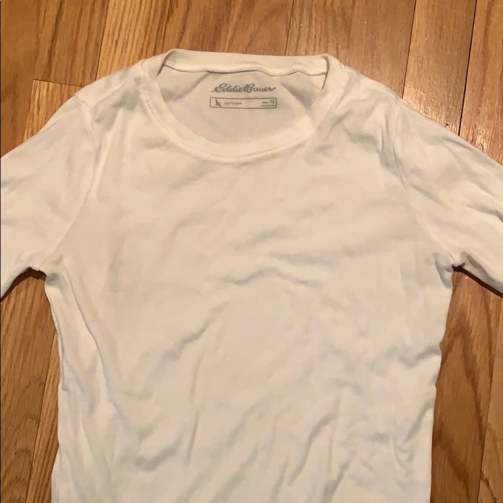 Eddie Bauer white long sleeve shirt